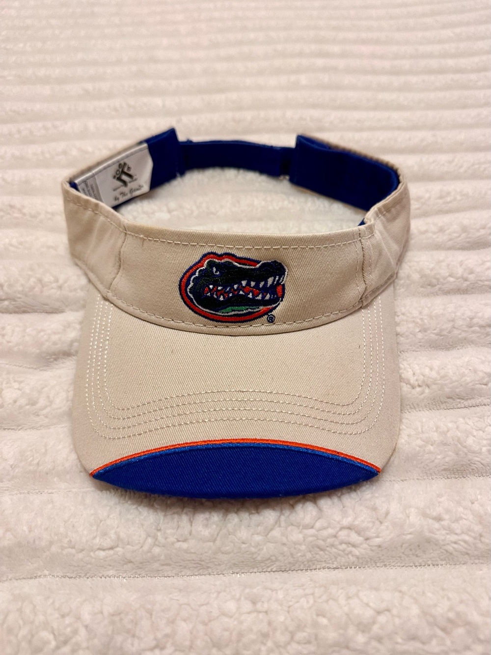 Vintage Florida Gators Beige & Blue Adjustable Visor